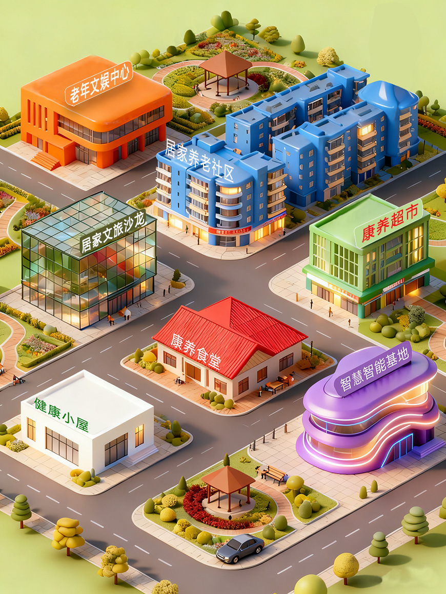 智慧康养社区3D地图